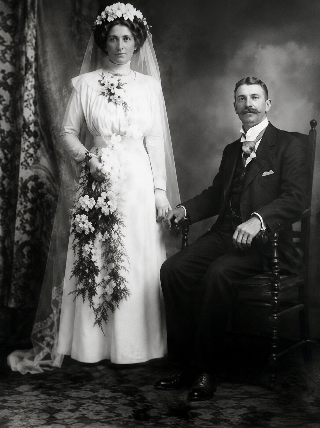 Historic full-length portrait of Annie Butler